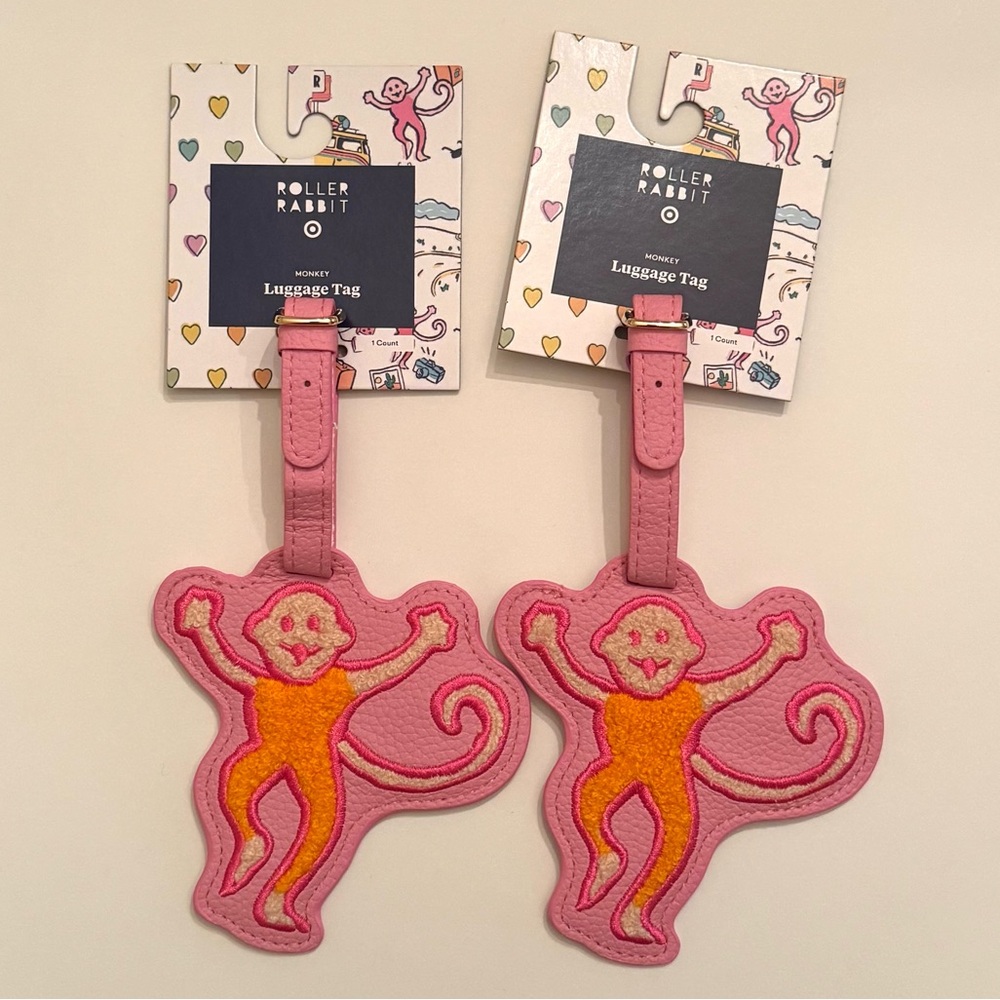 SET OF TWO Sea Life Luggage Tags, Pink - Roller Rabbit x Target
